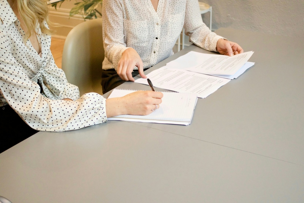 Signature d'un mandat de vente